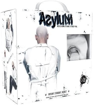 Asylum Patient Straight Jacket L/XL, White bo