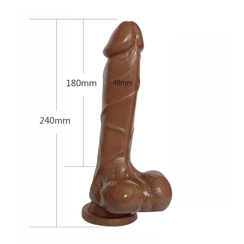 9 inch dong brown