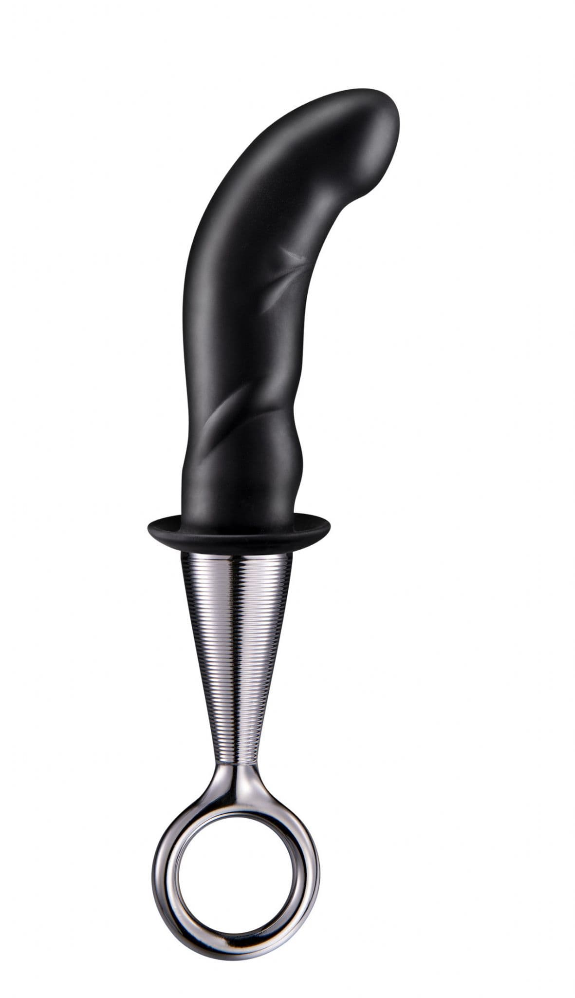MENZSTUFF GSPOT ANAL PLUG WITH PLATED HANDLE