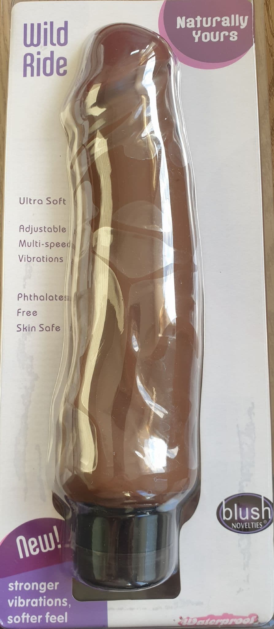 Realistic, 9-inch dildo finished with powerful vibrations